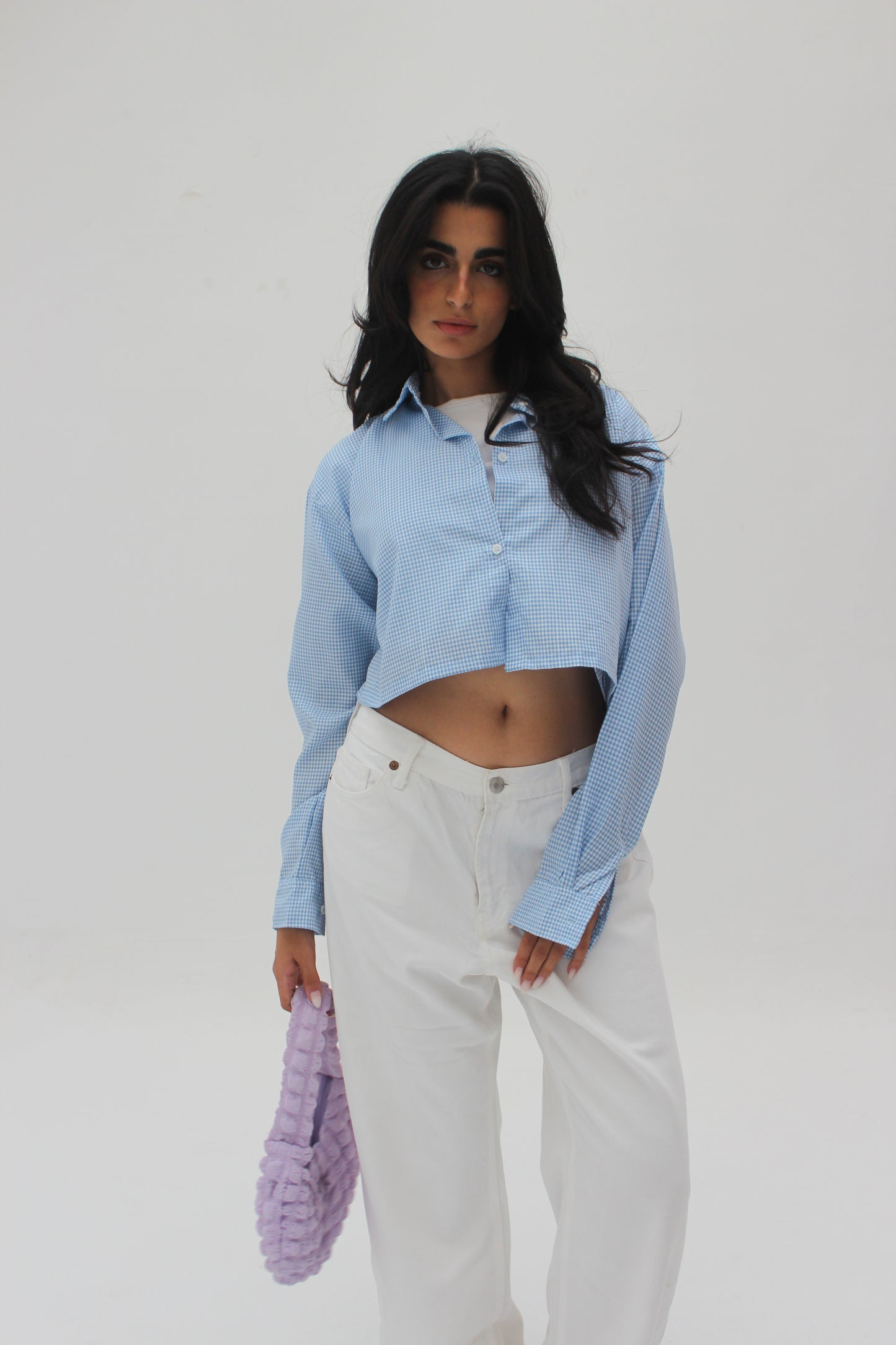 Cropped Checkered Shirts