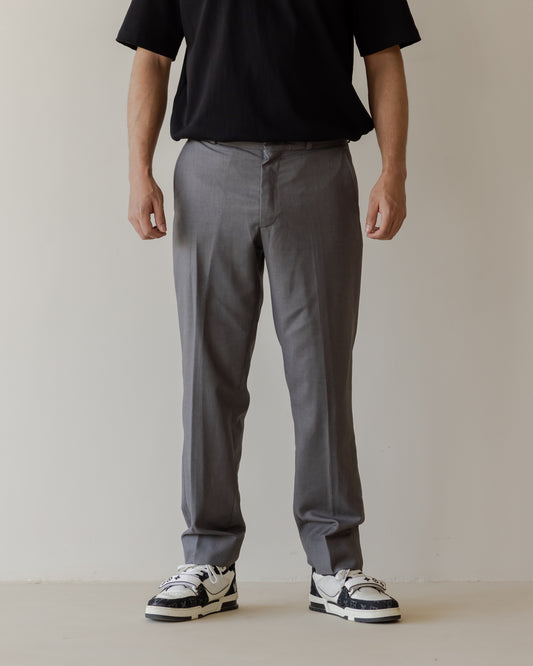 Relaxed Fit Pants -Light Grey