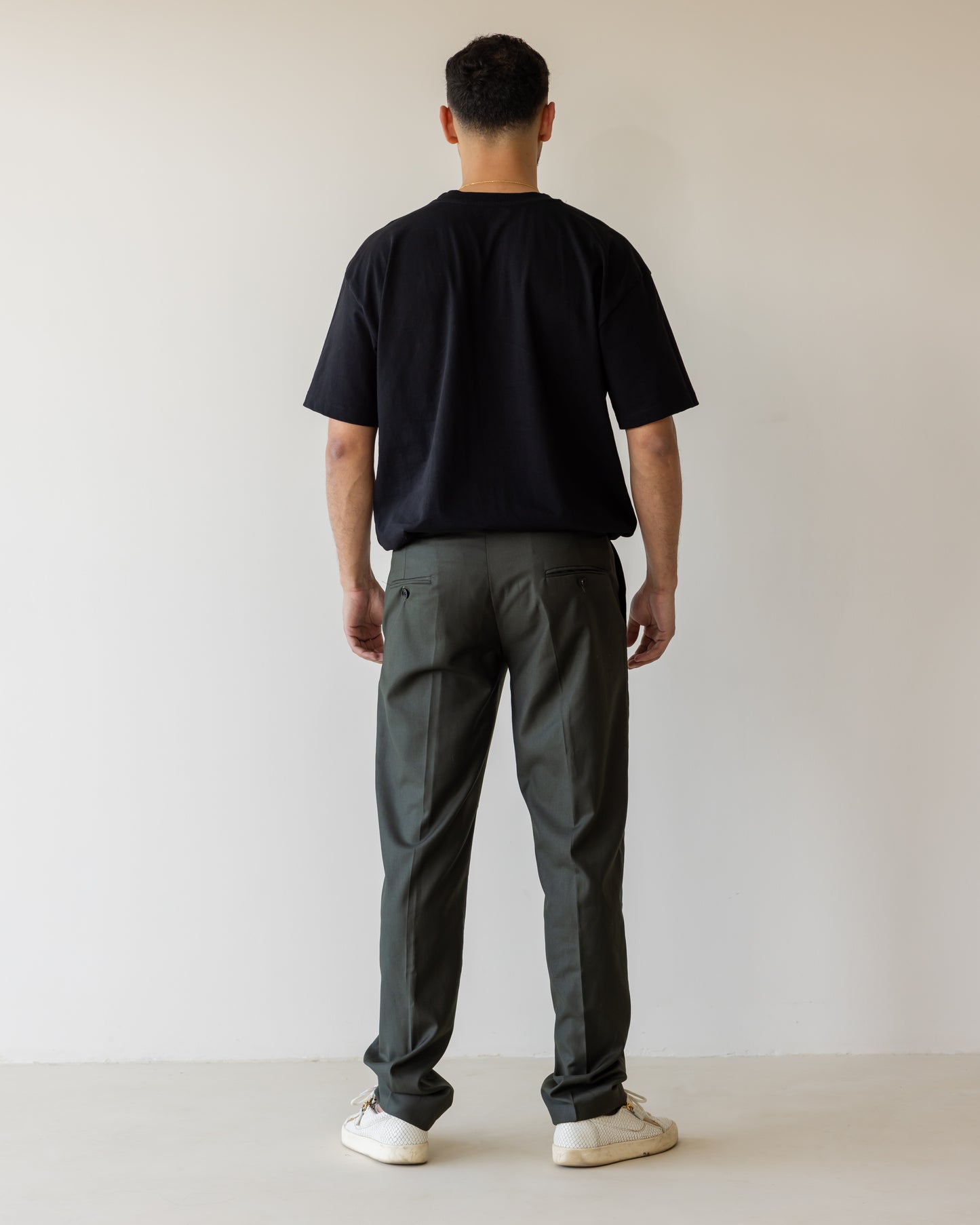 Relaxed Fit Pants- Olive