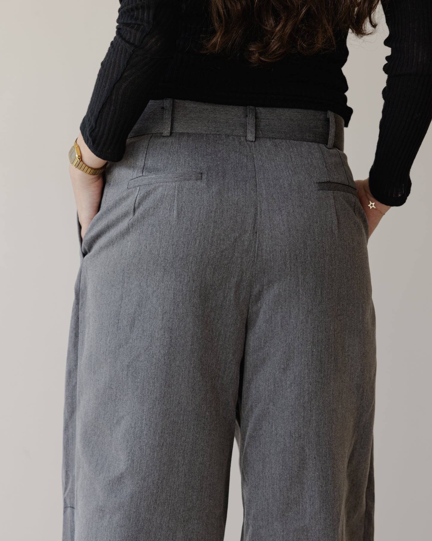 Grey Tailored Pants