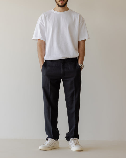 Relaxed Fit Pants- Black