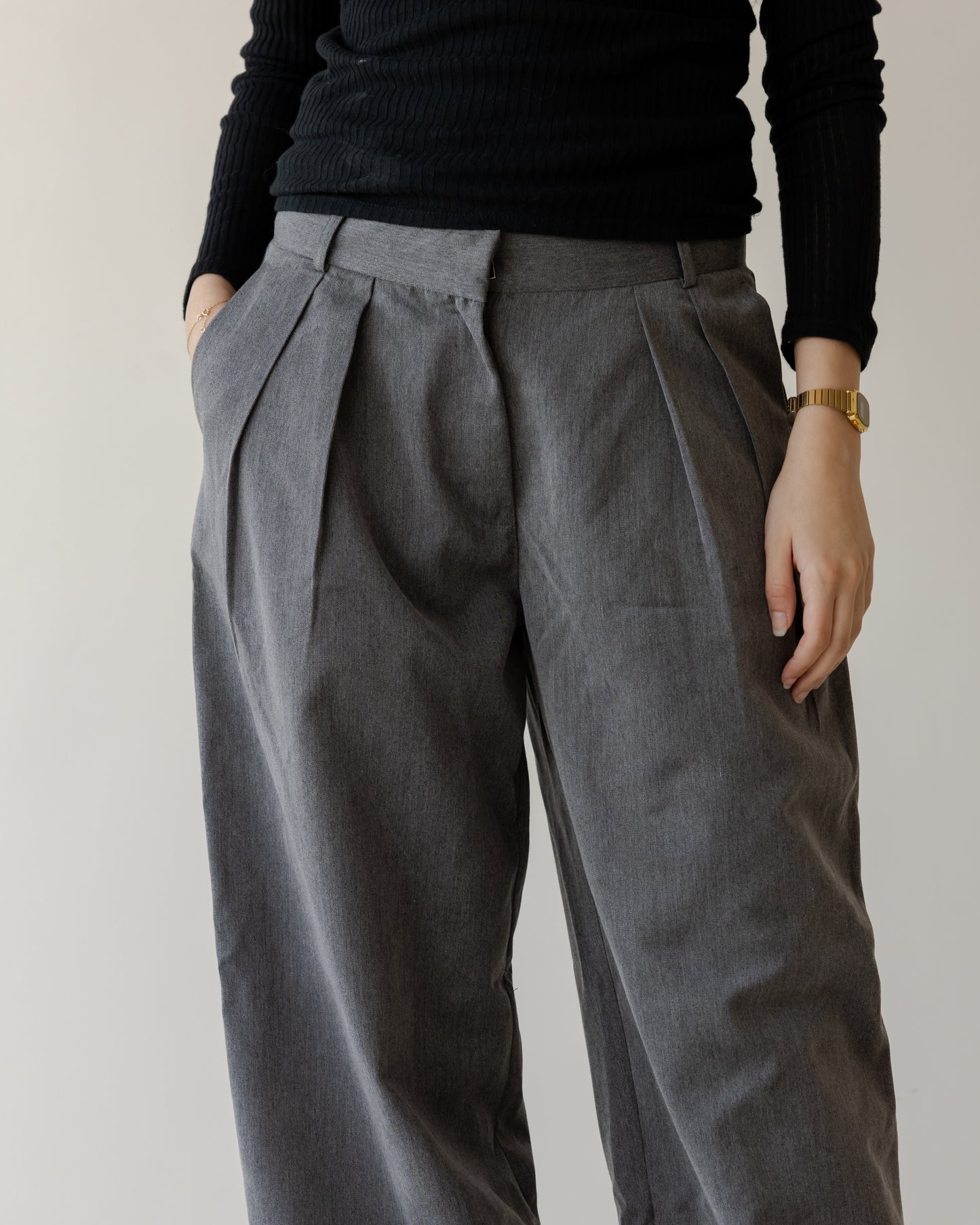 Grey Tailored Pants