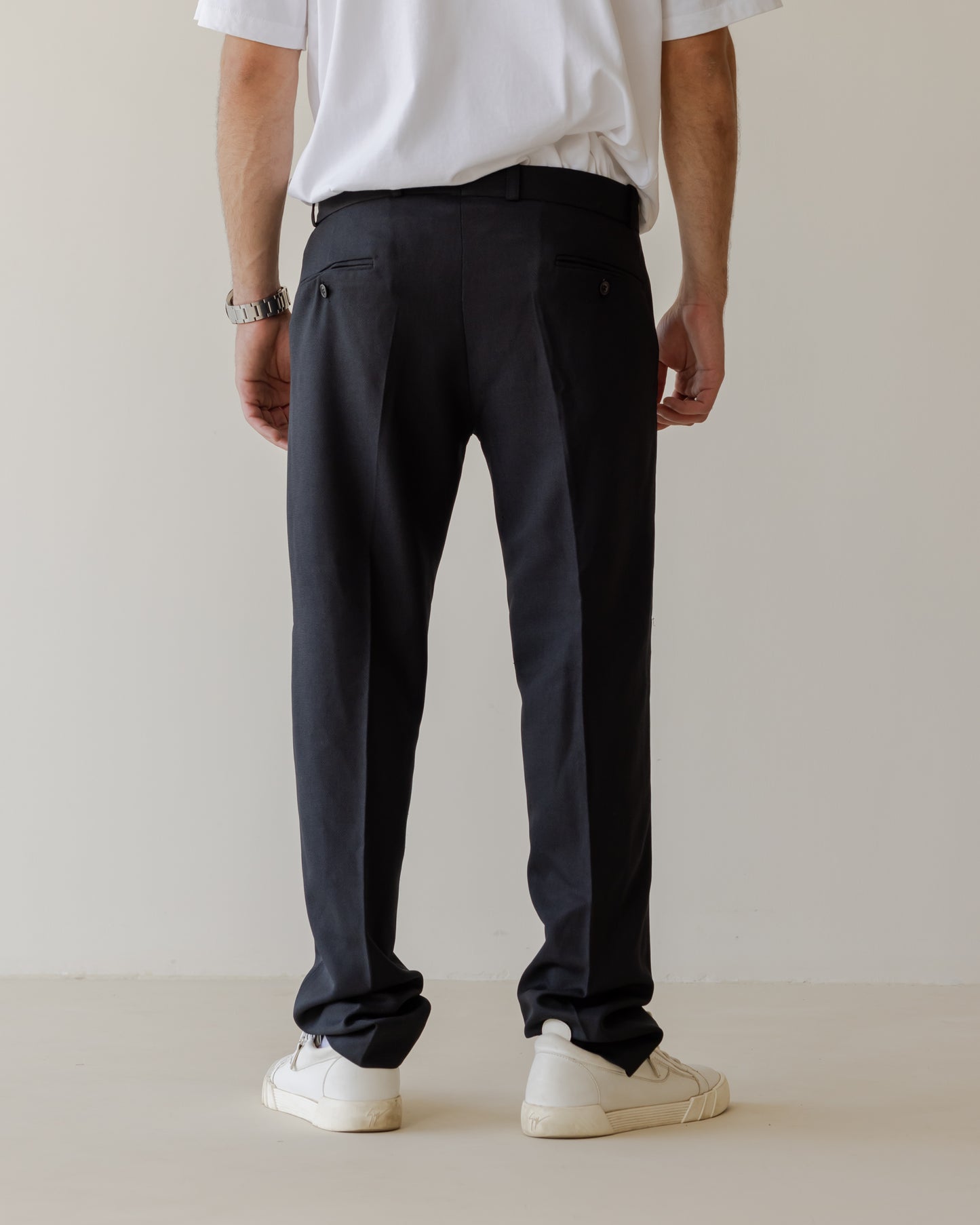 Relaxed Fit Pants- Black